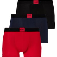 HUGO Underwear Trunk Set, 3 Stk. tlg., mit kontrastfarbenen Logobadge von Hugo Underwear