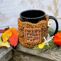 Ich Bin Ein Herbst Kind Mädchen Tasse Gemütlich, Gehäkelte Gemütlich von HugsAnStitches