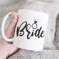 Brauttasse, Verlobungsbecher, Brautbecher, Geschenk Für Braut, Brautgeschenk, Hochzeitsbecher, Brautgeschenk von HugsWithTheMugs