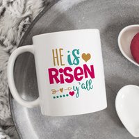 Er Ist Auferstanden Y'all Becher, Glaube Tasse, Religiöse Christliches Geschenk, Ostergeschenk, Bibelvers Taufgeschenk, Jesus Inspirierende Tasse Er Ist Auferstanden Y'all Becher, Glaube Tasse, Religiöse Christliches Geschenk, Ostergeschenk, Bibelvers Taufgeschenk, Jesus Inspirierende Tasse von HugsWithTheMugs
