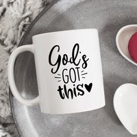 God Es Got This Becher, Religiöse Tasse, Glaube Schrift Godly Mug, Niedliche Christliche Inspirational Perfekte Geschenkidee von HugsWithTheMugs