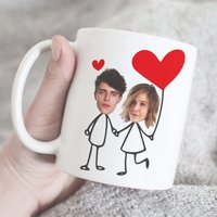 Valentinstag Foto Tasse, Paar Geschenk, Personalisierte Geschenk Für Freund, Freundin Valentinstag Foto Tasse, Paar Geschenk, Personalisierte Geschenk Für Freund, Freundin von HugsWithTheMugs