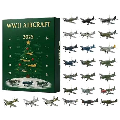 Aircraft Advent Calender - 24 Tage Weihnachtsfestkalender Mit 24 Mini W-arbirds, 2025 Handgefertigte Miniatur -Weihnachtskämpfer -Countdown -Kalender Für Modellsammler, Geschichtsinteressierte Aircraft Advent Calender - 24 Tage Weihnachtsfestkalender Mit 24 Mini W-arbirds, 2025 Handgefertigte Miniatur -Weihnachtskämpfer -Countdown -Kalender Für Modellsammler, Geschichtsinteressierte von Hugsweet