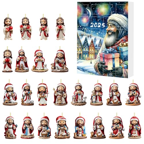 Countdown Kalender | Weihnachts Adventskalender 24 Tage Jesus - Festlicher Schmuck Akryl Deko Für Feste Feiern Zuhause Wanddekoration Countdown Kalender | Weihnachts Adventskalender 24 Tage Jesus - Festlicher Schmuck Akryl Deko Für Feste Feiern Zuhause Wanddekoration von Hugsweet