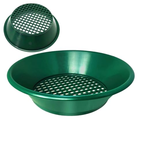 Goldpfanne zum Sieben | Feiner Goldwasch-Klassifizierer,35 cm Einsteiger Metall Klassifikator Werkzeug für Wüste Schatzsuche Abenteuer von Hugsweet