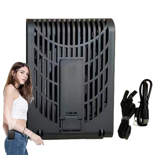 Hugsweet Clip On Klimagerät Für Hemden - Persönlicher Tragbarer Halsventilator mit Gürtelclip | Wiederaufladbares Kühlgerät Mit 3 Geschwindigkeitsstufen Für Sport Camping Gartenarbeit Picknick Hugsweet Clip On Klimagerät Für Hemden - Persönlicher Tragbarer Halsventilator mit Gürtelclip | Wiederaufladbares Kühlgerät Mit 3 Geschwindigkeitsstufen Für Sport Camping Gartenarbeit Picknick von Hugsweet