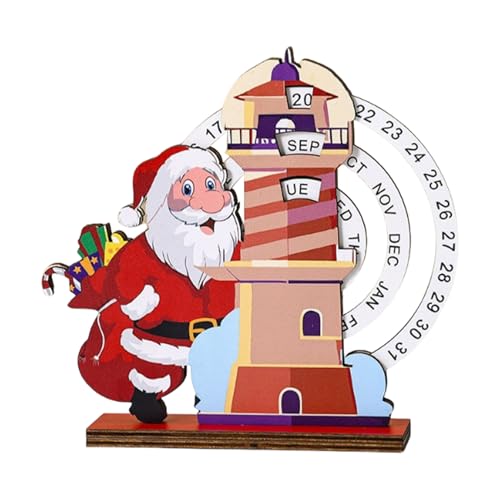 Weihnachts-Adventskalender Mit Zahlen – Tischkalender Mit Holzzahlen, Festliche Dekoration Mit Austauschbaren Blöcken, Holzdekoration Für Klassenzimmer, Wohnheim, Wohnung von Hugsweet