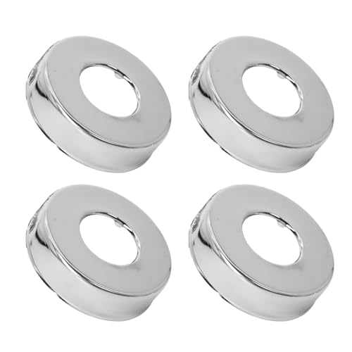 Hugwish Rosetten Für Duscharmaturen 3/4" 27mm x 60mm x 15mm in Höhe 4tlg, Rosette Wasserhahn Innenhahn ø 26mm, Rosetten Für Armaturen Duscharmatur, Rosette Für Wasserhahn Silber (4, 60x15mm Silber) von Hugwish
