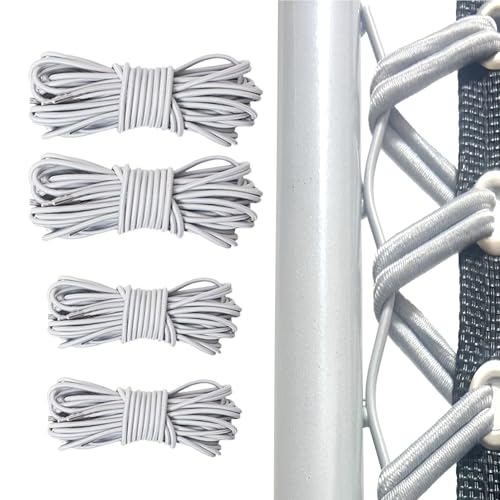 Hugwish gummischnur für Zero Gravity Chair Universal Ersatzkordeln für relaxsessel Garten 4pcs (2x2.2m+2x1.4m), Das Kurze Seil ersetzt den oberen Teil das Lange Seil ersetzt den unteren Teil von Hugwish