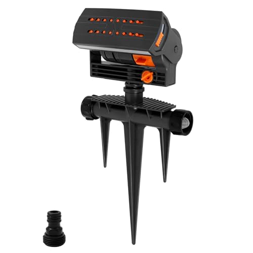16 Loch Viereckregner Fächerspray Einstellbarer Wasserdurchfluss,rasensprenger mit Erdspieß,4 verstellbare Sprühformen Rasensprinkler von,Pflanzen in Gärten Rasenflächen Gemüsegärten von HuhWafee