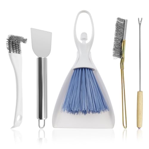 HuhWafee 5 Teiliges Vogelkäfig Reinigungszubehör Set, Edelstahl Vogelkäfig Reiniger Set, Kotentferner, Werkzeug für Sittiche und Kleintierkäfig, Wartungswerkzeug HuhWafee 5 Teiliges Vogelkäfig Reinigungszubehör Set, Edelstahl Vogelkäfig Reiniger Set, Kotentferner, Werkzeug für Sittiche und Kleintierkäfig, Wartungswerkzeug von HuhWafee