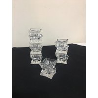 St. George American Crystal Collection Stapelbare 24% Bleikristall-Stacking-Kerzenhalter von HuhmanC