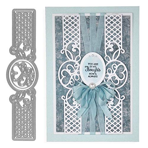 Huhuswwbin Metal Cutting Scrapbooking Cutting Dies,Blume Spitze Rand Metall Stanzformen DIY Scrapbook Gru?Karten Album Stencil - Silber, Pr?gewerkzeug von Huhuswwbin