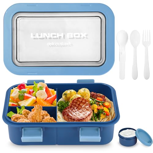 Huifoo Brotdose Set,1250ml Lunchbox mit Fächern Kinder,Erwachsene,Lunch Box Frühstücksdose,Frühstücksbox Vesperdose,Brotzeitbox Brotbox,Essensbox Jausenbox,Brotbüchse Vesperbox mit Besteck Huifoo Brotdose Set,1250ml Lunchbox mit Fächern Kinder,Erwachsene,Lunch Box Frühstücksdose,Frühstücksbox Vesperdose,Brotzeitbox Brotbox,Essensbox Jausenbox,Brotbüchse Vesperbox mit Besteck von Huifoo