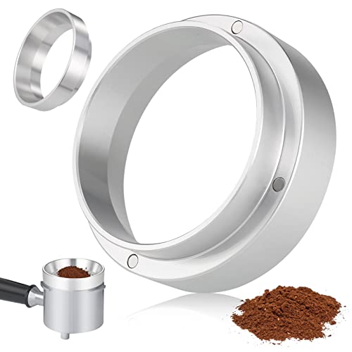 Huiguli 51mm Kaffee Dosierring, Espresso Dosiertrichter universal Kaffeedosierring Siebträge Trichter Fülltrichter Aluminium Kaffee-Ersatztrichter mit magnetischem für Kaffeemaschine von Huiguli