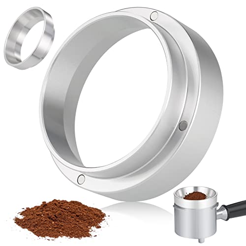 Huiguli 58mm Kaffee Dosierring, Espresso Dosiertrichter universal Kaffeedosierring Siebträge Trichter Fülltrichter Aluminium Kaffee-Ersatztrichter mit magnetischem für Kaffeemaschin von Huiguli