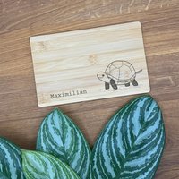 Personalisiertes Frühstücksbrett | Schneidebrett Mit Name Und Motiv Aus Bambus Geschenkidee Kindergeburtstag Meerestiere von Huiibeetastisch