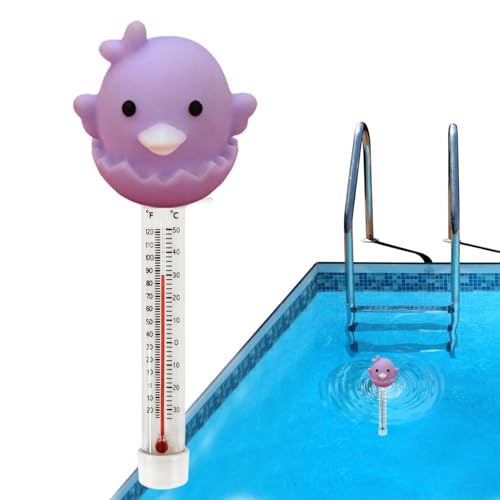 Huitrcrio Poolthermometer Wassertemperatur Thermometer Schwimmendes Thermometer Cartoon Tier Wasserthermometer Für Außen- Und Innenschwimmbäder, Spas, Whirlpools Und Aquarien von Huitrcrio