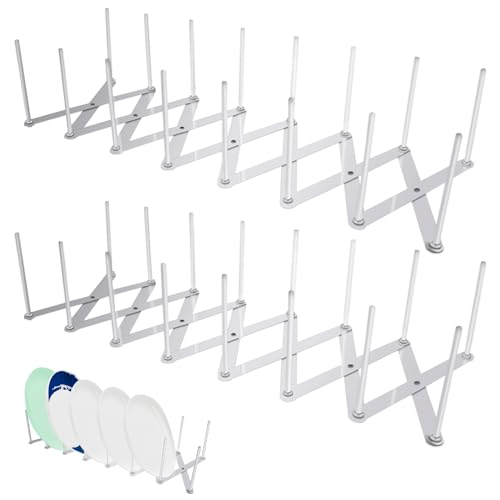 Huiyoulan 2-teiliger Edelstahl Deckelhalter Rippchenhalter, Topfdeckelhalter, Spareribs Halter, Multifunktionaler Versenkbarer Deckelhalter Mit 7 Fächern von Huiyoulan