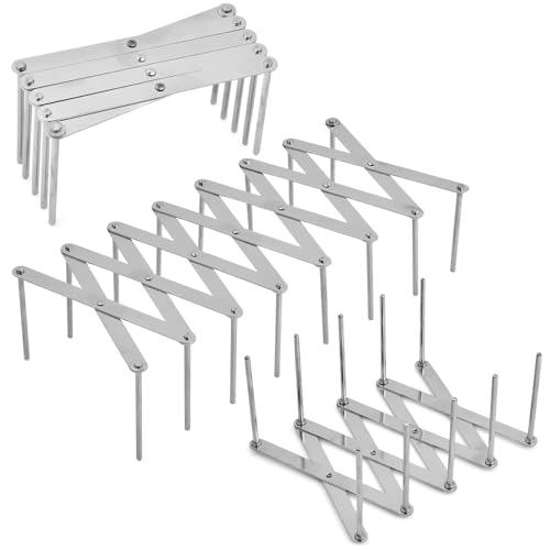 Huiyoulan 3-teiliger Edelstahl Deckelhalter Rippchenhalter, Topfdeckelhalter, Spareribs Halter, Multifunktionaler Versenkbarer Deckelhalter, Spareribs halter grill, spülmaschinengeeignet von Huiyoulan