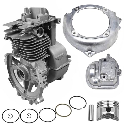 Hujago 10100-Z3F-405 12310-Z0Z-000 13101-Z3F-000 13111-ZM5-000 39mm Zylinder Kolben Rebuild Kit mit Kopf Lüfterabdeckung für Honda GX35 GX35NT HHT35S UMC435A Trimmer von Hujago