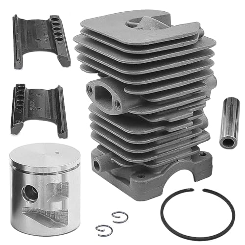 Hujago 530071885 530071884 41 mm Zylinder-Umbausatz für McCulloch CS-42S Xtreme 842 MC4218-AV MC3516 Mac 842 Mac 838 Mac742 Mac740 Mac738 CS-420T CS-400T CS-400T CS-400T CS. S-400 CS-370 CS-360T von Hujago