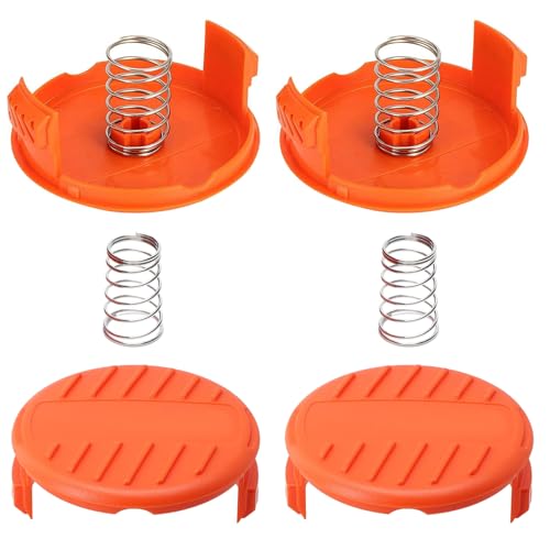 RC-100-P Spulenkappen und Federn für Black + Decker Rasentrimmer MTC220 MTE912 NST1018 NST1024 NST1118 NST1810 NST2018 NST2118 (NSC) von Hujago
