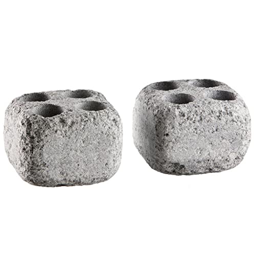 Hukka Design Dampfsteine aus Speckstein für den Saunaofen -Höyrykivet- Löcher: 20 ml x 4, 2 Stück von Hukka Design