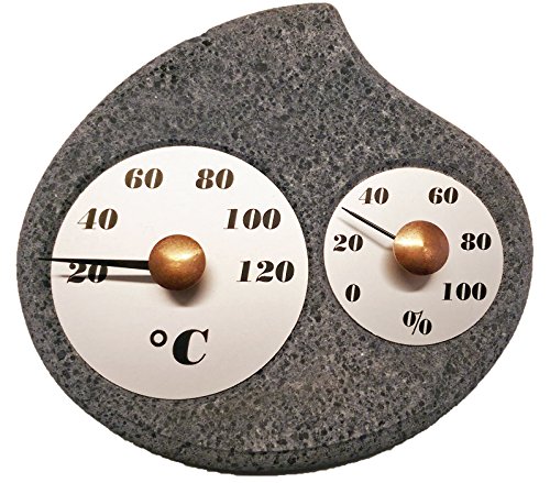 Hukka Design Maininki Sauna Hygro-Thermometer Luftfeuchtigkeit. Made in Finnland. Saunathermometer tolles Saunazubehör von Hukka Design