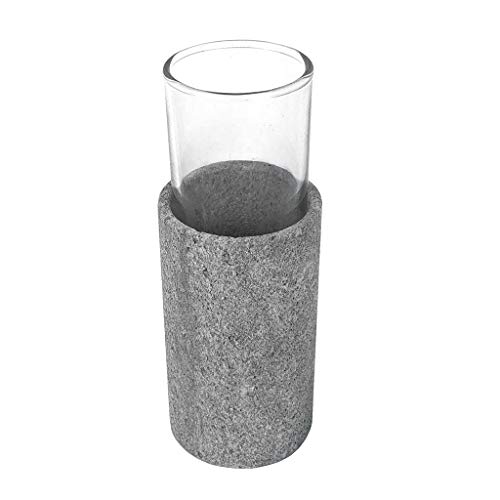 Viilee6 | 6 cl Shot Schnapsglas Likörglas mit Getränke Kühler aus Speckstein von Hukka