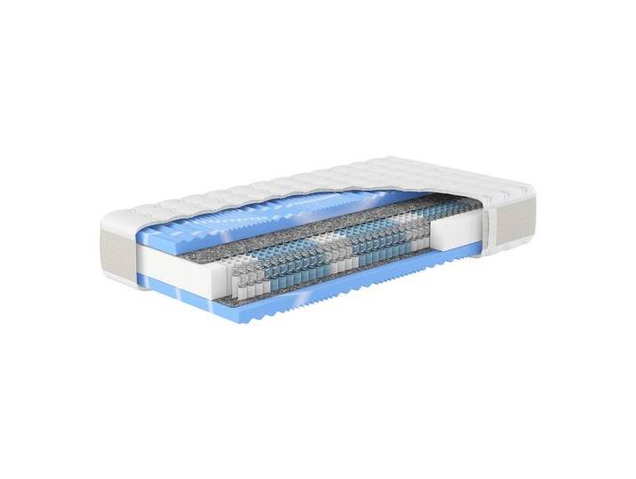 Hn8 Schlafsysteme TASCHENFEDERKERN-MATRATZE, Weiß, H3, 100x200 cm, Schlafzimmer, Matratzen Shop, Matratzen, Taschenfederkernmatratzen von Hukla-Matratzen