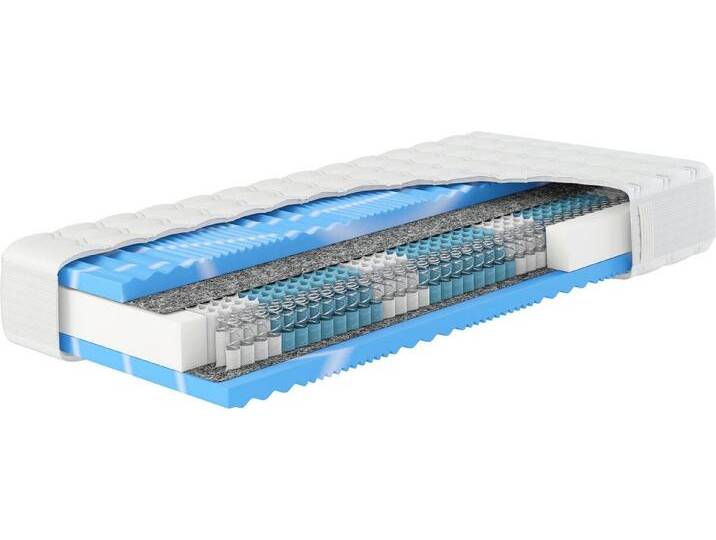 Hn8 Schlafsysteme Taschenfederkernmatratze Premium-Taschenfederkern-Matratze XXL Gelstar T-1000, 25cm Komforthöhe, 25 cm hoch, (1-tlg), Körperunterstützung durch Geltouch Auflage, 90x200 cm & weitere Größen von Hukla-Matratzen