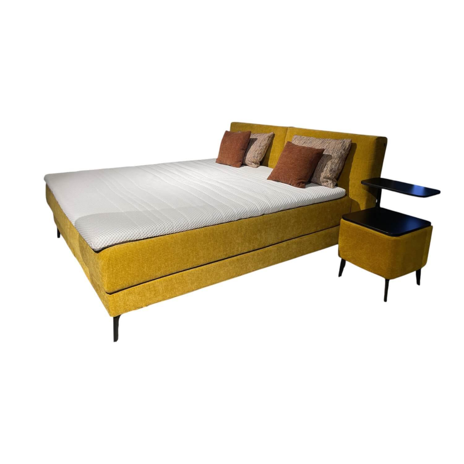 Boxspringbett Highland R Stoff Maranta Curry Gelb Fuß W010 Metall Schwarz Inklus... Boxspringbett Highland R Stoff Maranta Curry Gelb Fuß W010 Metall Schwarz Inklus... von Hukla