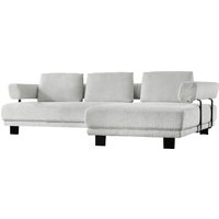 HUKLA Ecksofa "HU-HP18064 L-Form", (Set), Optional mit motorischer Vorziehbank, stylische Reling von Hukla