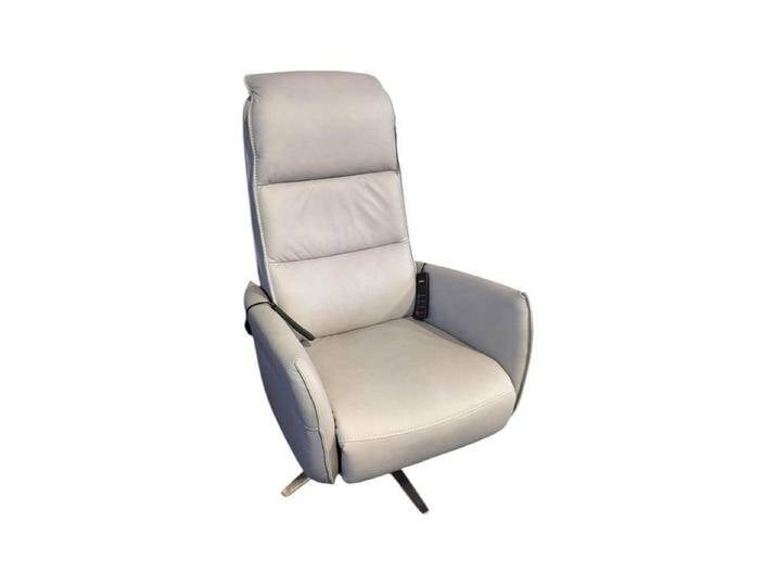 HUKLA Relaxsessel Sessel Hathi Leder Vivre Alu Grau Fuß V4 Edelstahl Mit, grau HUKLA Relaxsessel Sessel Hathi Leder Vivre Alu Grau Fuß V4 Edelstahl Mit, grau von Hukla