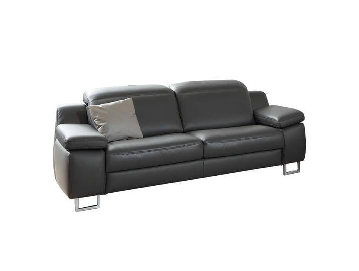 Hukla 2-Sitzer HU-RL16013 RL1650 in elegantem Echtleder in Anthrazit bezogen mit hochwertigem Formkaltschaum in Sitzhärte Mittel auf Metallfüßen chrom Hukla 2-Sitzer HU-RL16013 RL1650 in elegantem Echtleder in Anthrazit bezogen mit hochwertigem Formkaltschaum in Sitzhärte Mittel auf Metallfüßen chrom von Hukla