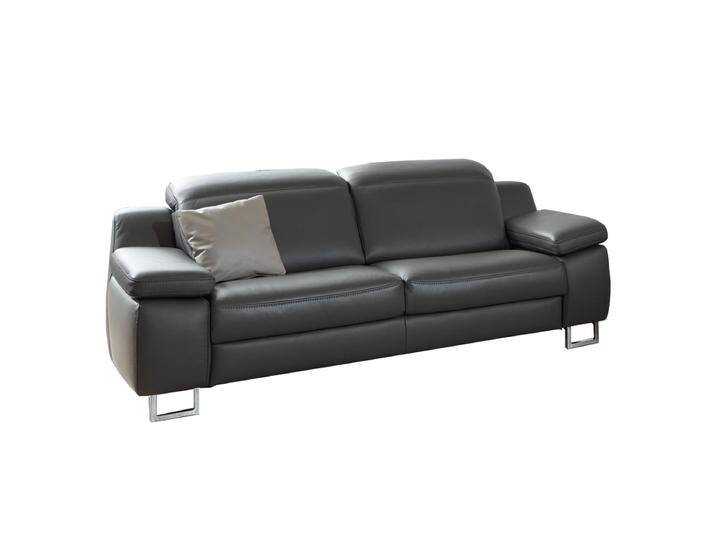 Hukla 2-Sitzer HU-RL16013 RL1650 in elegantem Echtleder in Anthrazit bezogen mit hochwertigem Formkaltschaum in Sitzhärte Mittel auf Metallfüßen chrom Hukla 2-Sitzer HU-RL16013 RL1650 in elegantem Echtleder in Anthrazit bezogen mit hochwertigem Formkaltschaum in Sitzhärte Mittel auf Metallfüßen chrom von Hukla