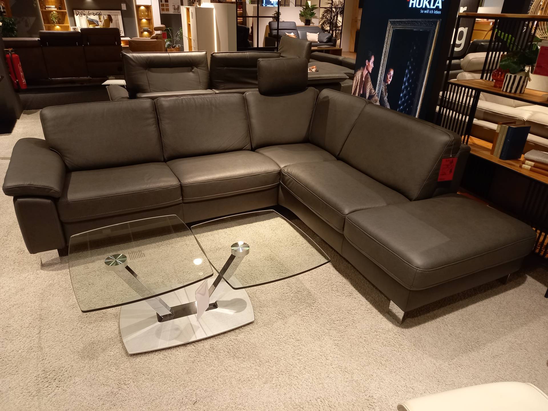 Hukla Rundecke VS-HU1064 in Leder Rodeo charcoal PG60 Hukla Rundecke VS-HU1064 in Leder Rodeo charcoal PG60 von Hukla