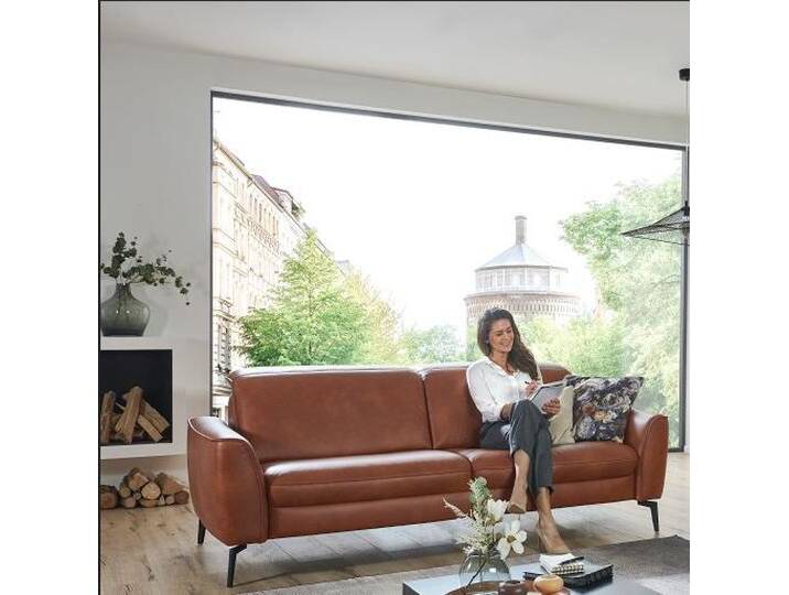 Hukla Sofa 3-sitzig HU-PC23005 ca. B220 T105 cm in Leder Cloudy c Hukla Sofa 3-sitzig HU-PC23005 ca. B220 T105 cm in Leder Cloudy c von Hukla