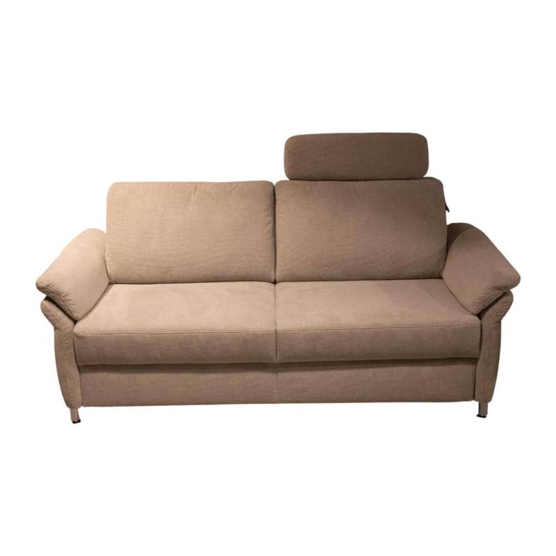 Schlafsofa 4700 Stoff Cyber Ecru 691000 Beige Metallfuß Aluminium Poliert Inklus... von Hukla
