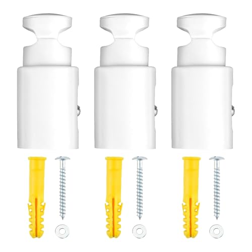 3 PCS Heizkörper Halterung Set, Halterung für Badheizkörper, ABS Handtuchheizkörper für Badheizkörper, Einstellbarer Abstand, Geeignet für Gerade Oder Gebogene Badezimmerheizkörper, Tragfähigkeit 90kg von Hukneqn