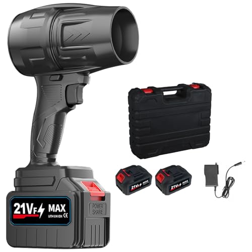 Hulaiyaa Handgetragenes Luftgebläse Schnee Laub Staub Gebläse Werkzeug, Schnurlos Mini Druckluft Komprimiert Air Duster Turbo Gebläse, Wiederaufladbar Druckluftspray PC Reinigungs für Tastatur Auto von Hulaiyaa