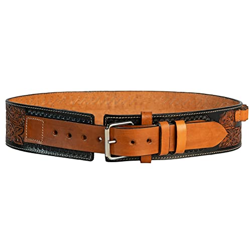 Hulara Pistol Cartridge Belt with Adjustable Ammo Bandolie Revolver Shotgun Shell Holder for Men/Women Cowboy Belt for 38 Cal von Hulara