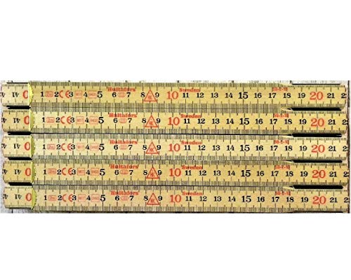 5 Stk. Hultafors Qualitäts Schwedenmeter 2m Glasbirke sehr biegsam und nur 3 cm hoch von Hultafors