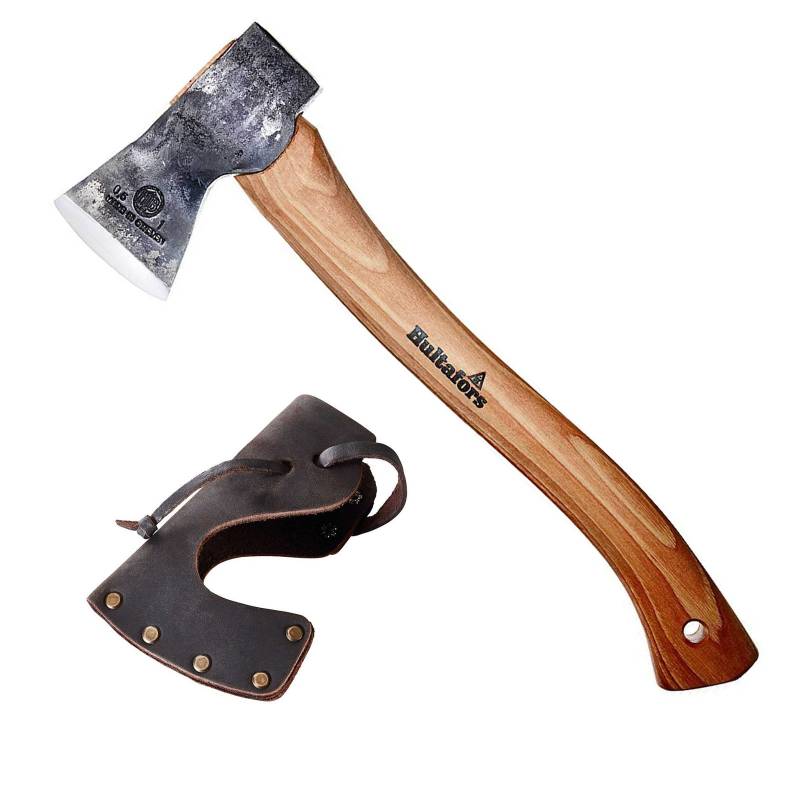 HULATFORS Trekking Beil Hultan Handbeil Outdoor Axt Hickory Holz Karbon Stahl von Hultafors