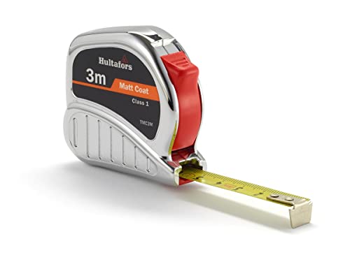 Hultafors Bandmaß TMC 3, 368003, 3m Stahlmassband in Profiqualität von Hultafors