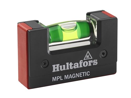 Hultafors Mini Pocket Level MPL, 401313, Mini Taschen Wasserwaage (Magnetische Version) von Hultafors