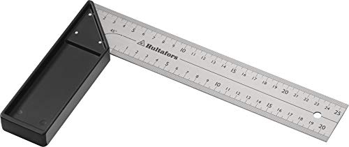 Hultafors Schreinerwinkel, 25 cm, 260103, Anschlagwinkel mit Klinge aus eloxiertem Aluminium von Hultafors