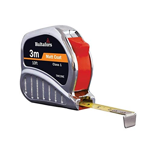TM3ME Chrome Tri-Matic Pocket Tape 3m/10ft (Width 13mm) von Hultafors