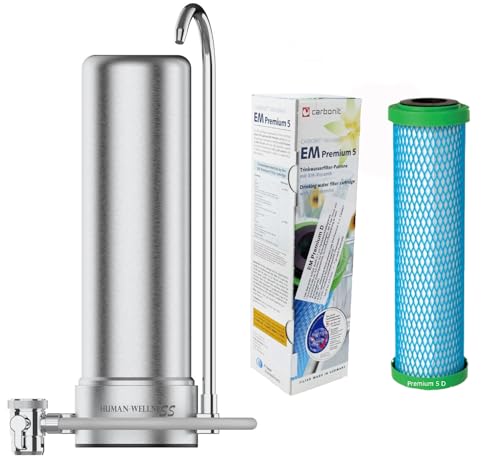Auftischfilter HW-ATFS-02 aus Edelstahl inkl. Prime Invention Wasserfilter EM D mit besserem Durchfluss und Wasserbelebung Auftischfilter HW-ATFS-02 aus Edelstahl inkl. Prime Invention Wasserfilter EM D mit besserem Durchfluss und Wasserbelebung von Human-Wellness